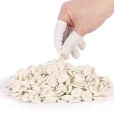 210 Pcs Finger Cots - Disposable Finger Protectors - Latex Rubber Finger Covers