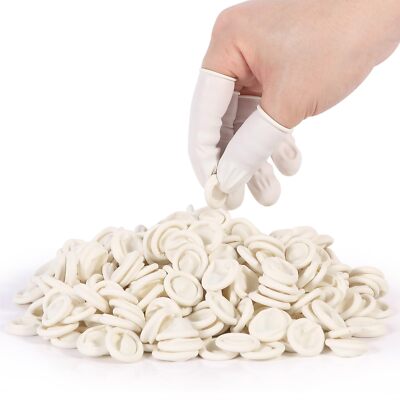 210 Pcs Finger Cots - Disposable Finger Protectors - Latex Rubber Finger Covers