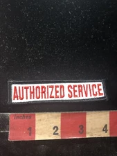 Black Border, Red On White AUTHORIZED SERVICE Tab Patch C99Q