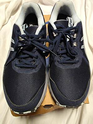 ASICS Gel-Venture-10 Size 9 Wide Women's Mesh Running Sneaker Midnight/Gray