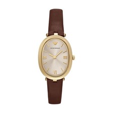 Orologio da donna al quarzo marrone ARMANI Emporio AR11708 mai usato con scatola