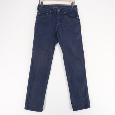 prAna Bronson Pants Mens 28x32 Navy Blue Organic Cotton Stretch Canvas 5 Pocket