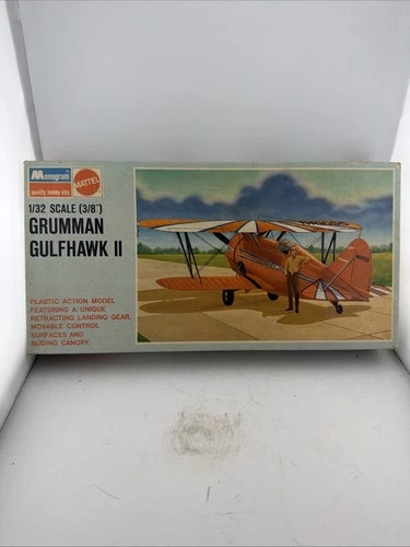 Vintage Monogram PA58 Grumman Gulfhawk 1:32 Model Airplane kit 1960 Unused