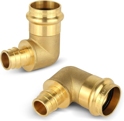 1" Copper Press X 3/4" PEX-A Expansion 90 Degree Elbow