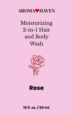 Aroma Haven Rose Moisturizing 2-in-1 Hair and Body Wash 16 fl oz