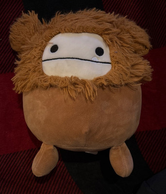 Squishmallows 8'' Benny The Bigfoot Brown Yeti Plush Preowned