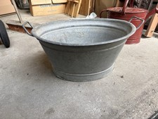 Alte  Zinkwanne Remeisa Pflanzkübel 45 Liter dicht   Zink  Sektkühler