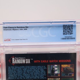 Sega Dreamcast TOM CLANCY'S RAINBOW SIX - PERFECT GRADED CGC 10 A++! NEW Sealed!