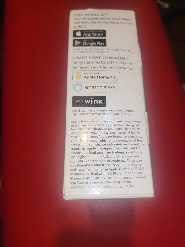 Emerson Sensi™ Wi-Fi Smart Thermostat, Programmable 1F87U-42WF, New In Box - Image 3 of 4