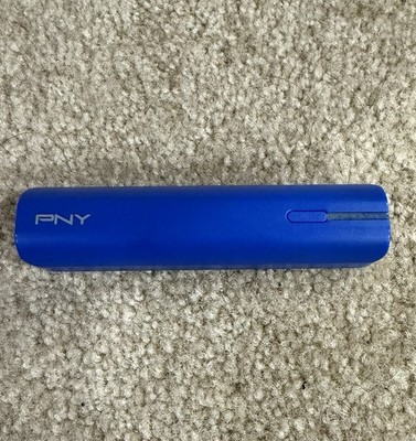 PNY PowerPack T2200 Portable Power Bank 2200mAh Dual USB 5V Backup Charger Blue