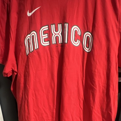 Nike Mexico world classic baseball  Shirt Red White Duran #16    2xlarge !