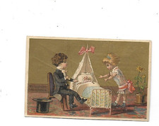 old chrome pub.  gold background 19th century puppets dolls doctor salon
