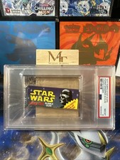 1977 TOPPS STAR WARS BUBBLE GUM WRAPPERS PAPER WRAPPER W/GUM DARTH VADER PSA 8