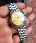 Seiko SKZA21 Golden Linen Textured Sunburst Retro Ultra Rare Vintage Auto JDM