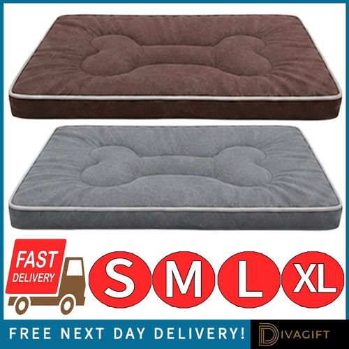 FLAT ORTHOPEDIC DOG BED CUSHION MAT FOR ACHES RELIEF NON SLIP SLEEPING MAT NEW