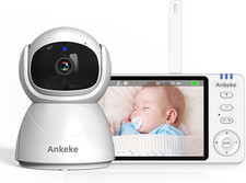 720P Smart Video Baby Monitor with Camera and Audio 5.0-Inch LCD Display, Two-Wa