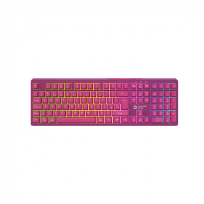 CANYON Klawiatura gamingowa 105 kl. 2.4G+BT RGB czarna
