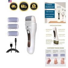 Electric Callus Remover for feet - FSA Eligible - Portable Rechargeable Elect...