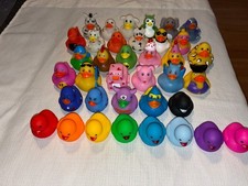 Lot of 37 Rubber Ducks, Mixed Assortment