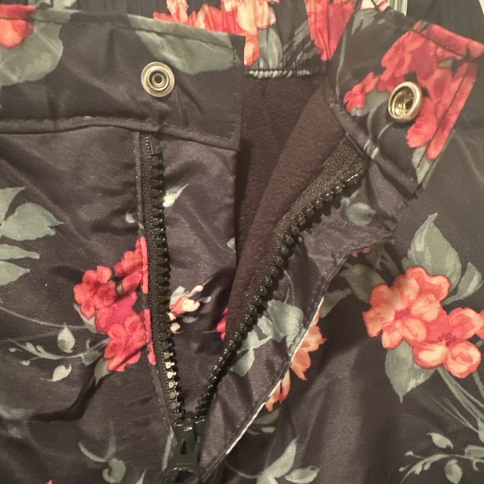 Children's Place девочек размер 12 черный цветочный снег брюки новый - Изображение 4 из 4