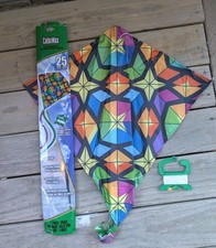 Xkites ColorMax Diamond Kite Kaleidoscope Pattern 25" Ready To Fly