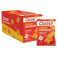 Quest Nutrition Cheese Crackers - Cheddar Blast