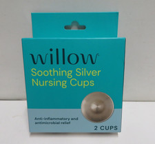 Willow Soothing Silver Antifungal Antibacterial Nursing Cups 2 Cup count SEALED