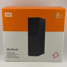 Western Digital WD External My Book 8TB Micro USB-B to USB-A HDD WDBBGB0060HBK