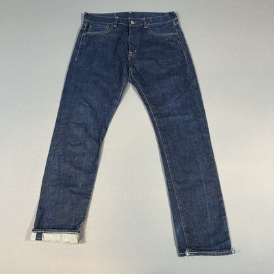 Ralph Lauren Denim Supply Jeans Mens 32 Slim Fit Raw Selvedge USA