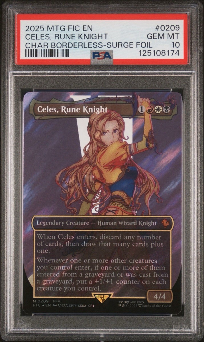 Celes, Rune Knight (Borderless) (Surge Foil) - Commander: FINAL