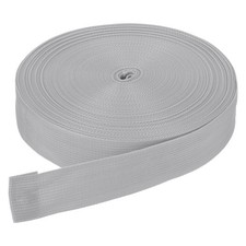 25Yard x 1 1/2" Width Nylon Webbing Strap Poly Flat Webbing Strapping Light Grey
