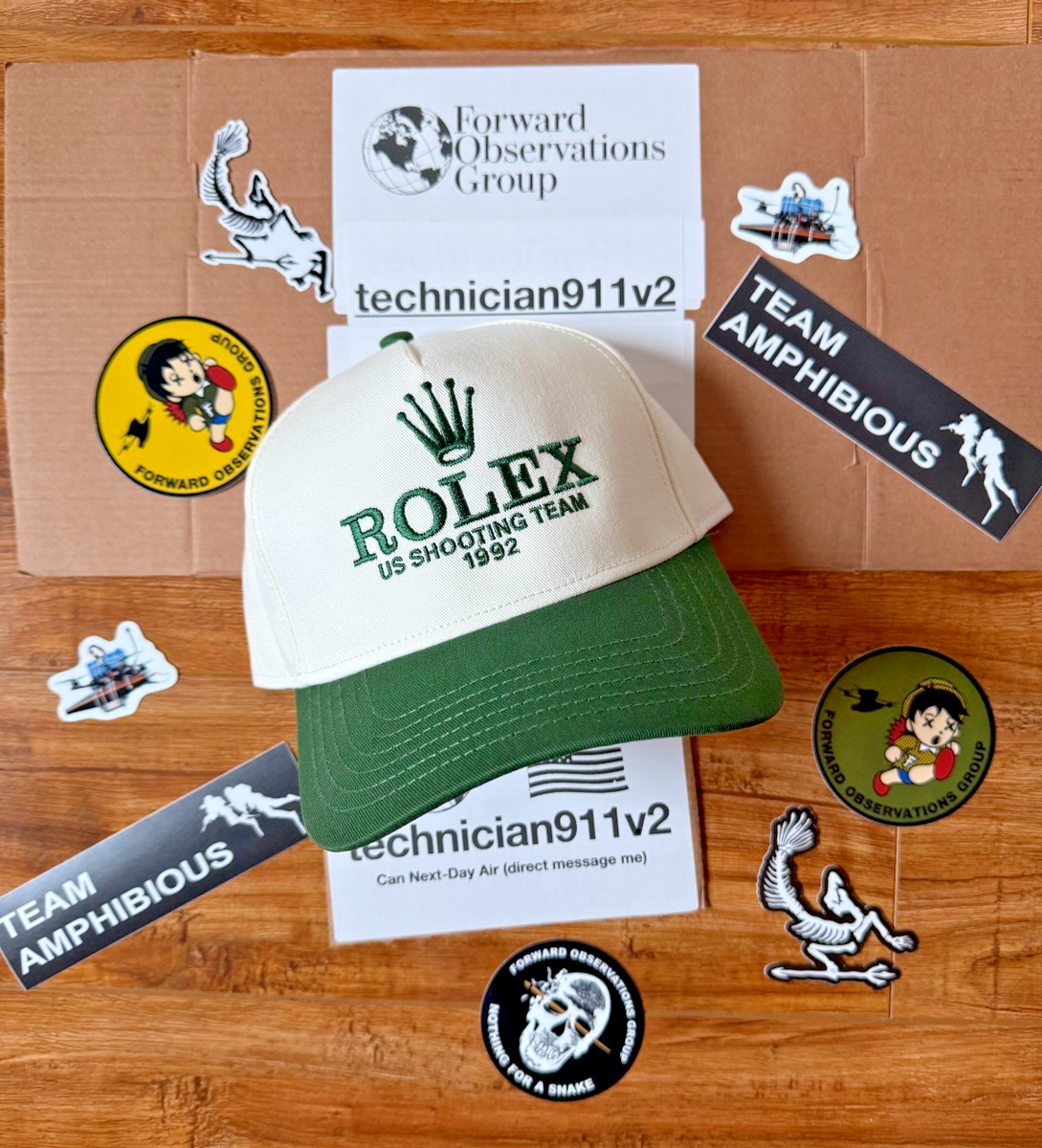 Forward Observations Group WRMFZY ROLEX 1992 SHOOTING TEAM Hat