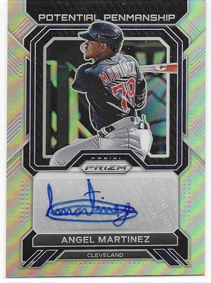 2023 Panini Prizm - Potential Penmanship Angel Martinez #PP-AM Silver Prizm  RC)