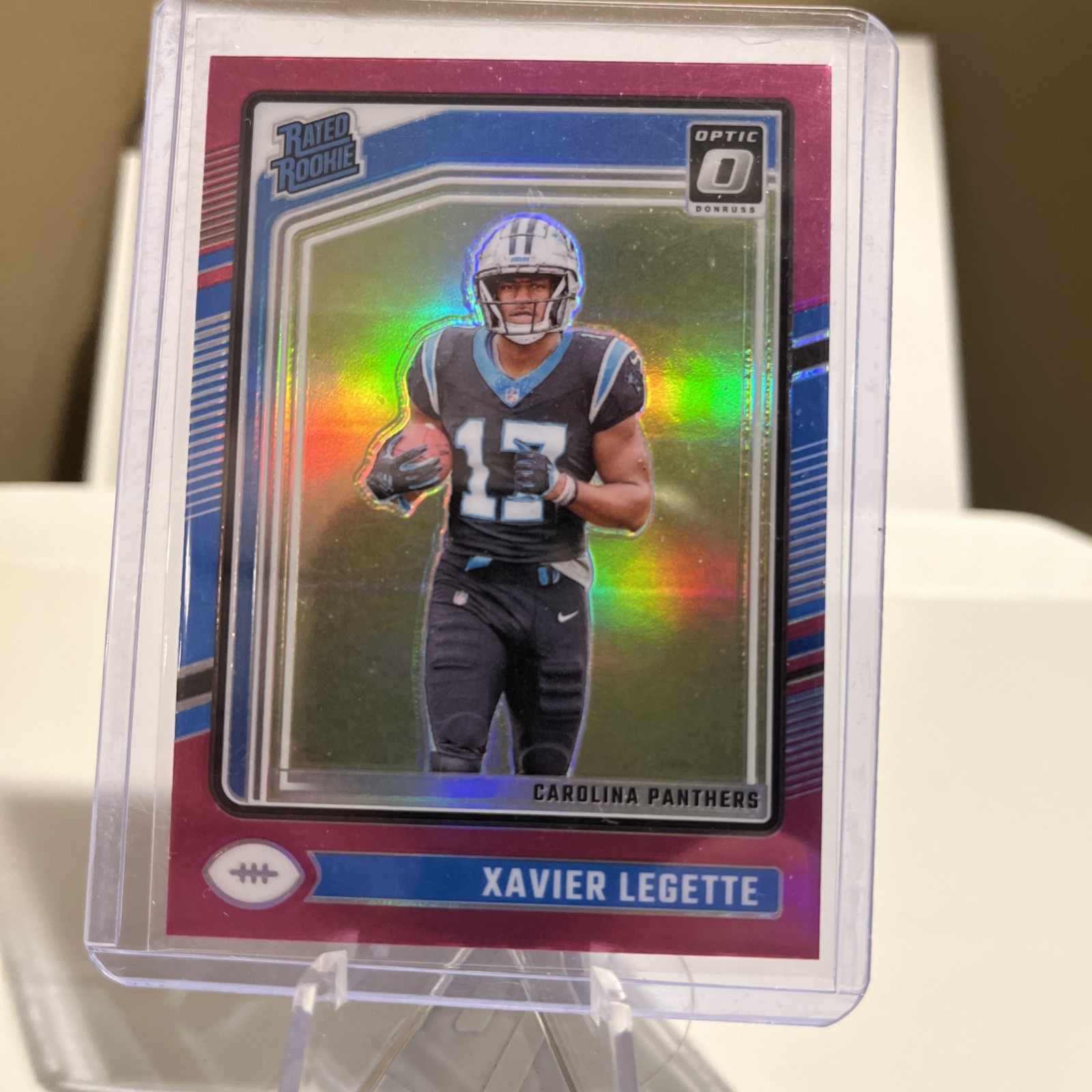 2024 Panini Donruss NFL Optic Pink Prizm Rookie (RC) Xavier Legette 299