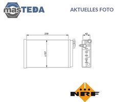 58640 WÄRMETAUSCHER INNENRAUMHEIZUNG NRF FÜR OPEL OMEGA A,SENATOR B