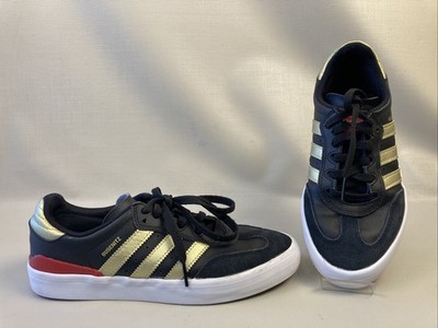 Adidas Busenitz Vulc RX Trainer Sneakers Men Size US 6.5 Black Gold CQ1170 EUC