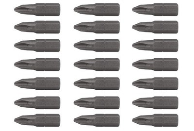 Edward Tools PH2 Screwdriver Bits Pack of 20-1  Phillips Screw Tips One Size 