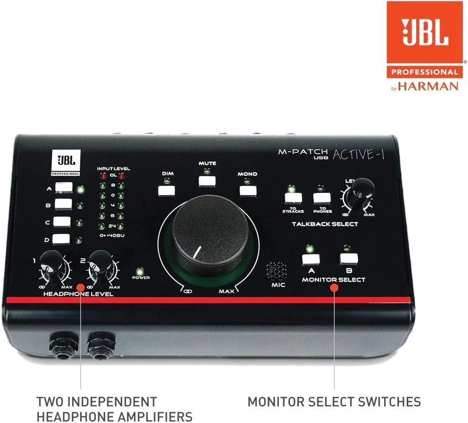 JBL Professional Active-1 Precision Monitor Control, Studio Talkback - Image 3 of 4