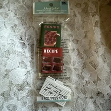 New Jolees By You  5 Pieces Cookbook Recipe Books Scrapbook Stickers