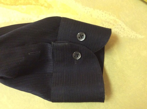 Bertone Men's Button-up Long Sleeve Shirt Black - Picture 13 of 18