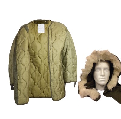 FISHTAIL M65 PARKA Hood Faux fur Genuine USA GI Military Used Grade 1 Olive Drab FISHTAIL M65 PARKA Hood Faux fur Genuine USA GI Military Used Grade 1 Olive Drab