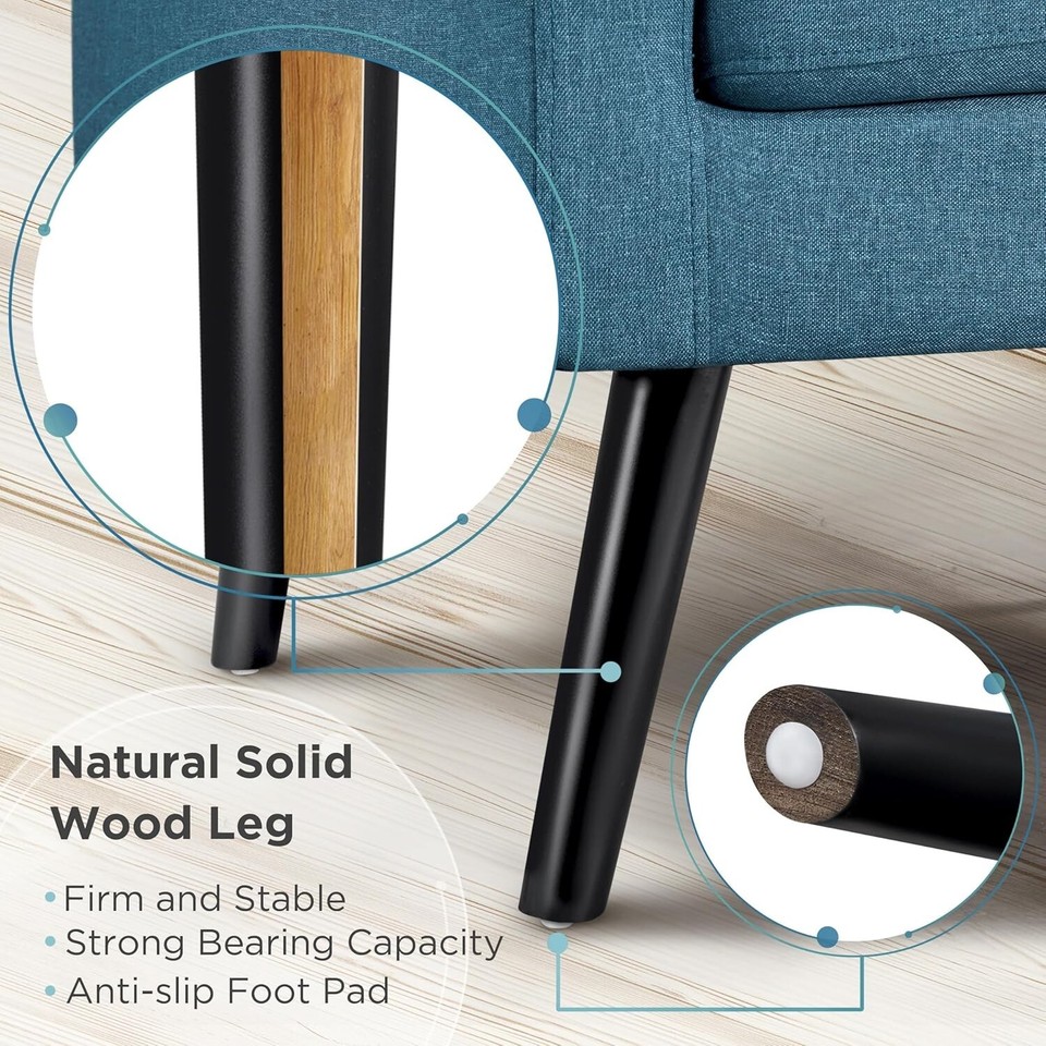 Yeheetech MidCentury Accent Chairs, Modern Upholstered Living Room