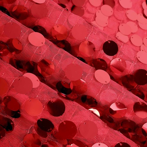 Red Large PAYETTE SEQUIN 13x108" TABLE RUNNER Wedding Catering Decorations SALE - Picture 7 of 8