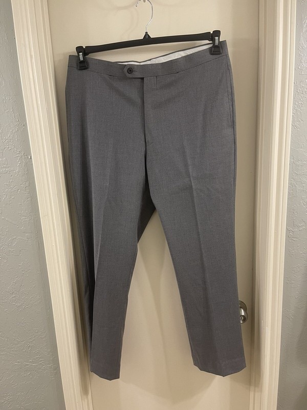 DANIEL CREMIEUX SIGNATURE COLLECTION MEN'S SZ 34X30 GRAY DRESS PANTS EUC