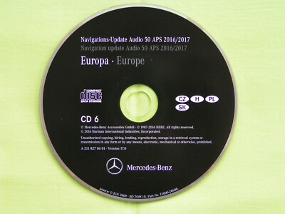 CD NAVIGATION MERCEDES BENZ AUDIO 50 APS POLEN TSCHECHIEN 2017 CLS E SLK NTG1