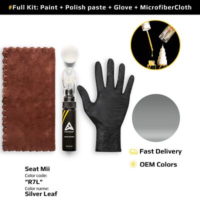 Touch up Paint for Seat Mii Code: R7L Silver Leaf