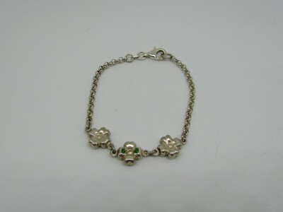 Bracelet Argent 925 Spain Cador - Motif Trèfles - Bijou Vintage Espagnol - Occasion