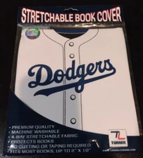 MLB LICENSED Los Angeles Dodgers Stretchable Book Cover NEW SCHOOL SUPPLIES