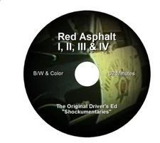 RED ASPHALT 1,2,3 & 4- Original CHP Driver's Education/Driver's Ed Films-NEW