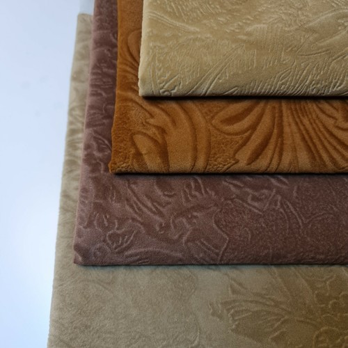 Chenille Embossed Fabric Upholstery Curtain Cushion Caravan Chair Material 58" - Picture 2 of 9